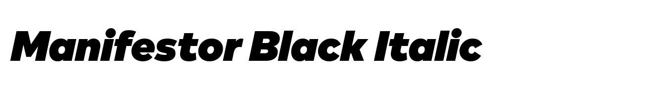 Manifestor Black Italic image